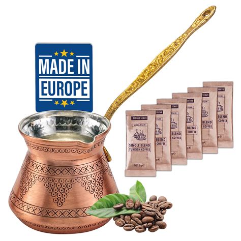 Buy Volarium Turkish Coffee Copper Pot Greek Armenian Arabic Coffee