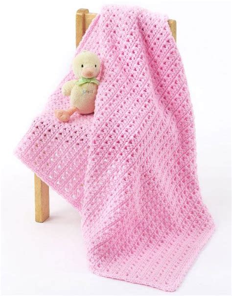 Peppy Pink Baby Blanket Crochet Pattern