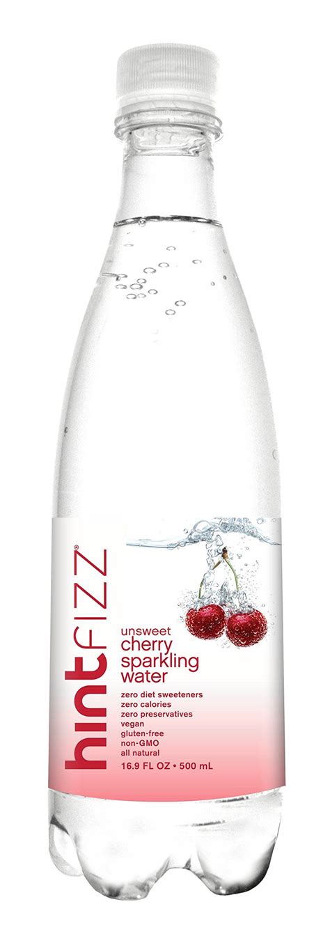 Hint Fizz Sparkling Water 169 Fl Oz Bottles Pack Of 6 Cherry Want