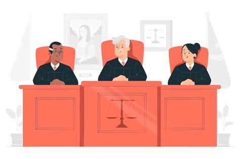 Free Vector Supreme Court Concept Illustration