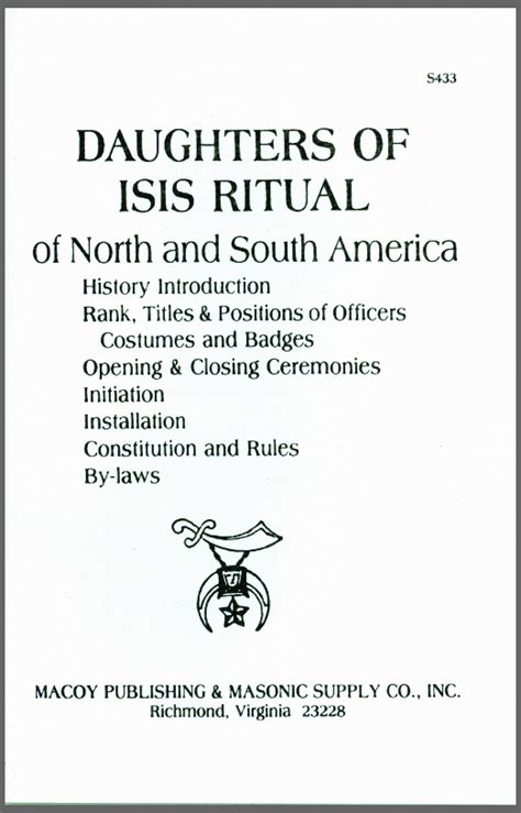 Eb127 Daughters Of Isis Ritual White Cover