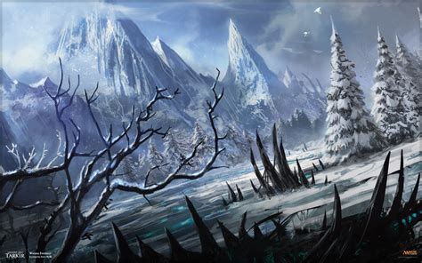Snow Magic The Gathering Mountain Winter Magic Landscape