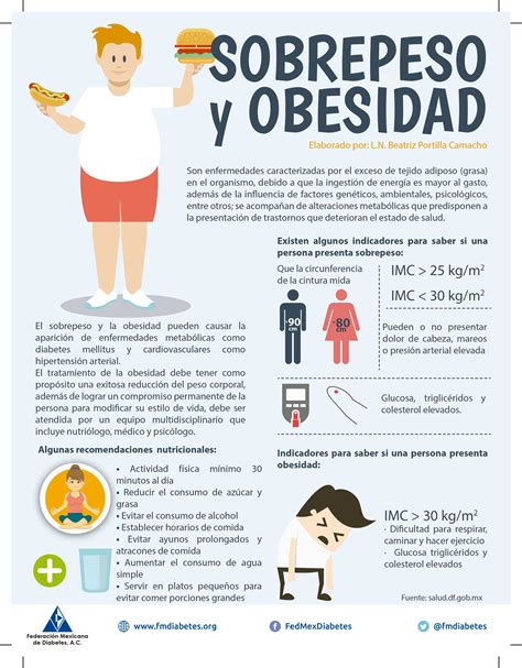 Sobrepeso Y Obesidad Federación Mexicana De Diabetes Ac