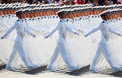 Chinese Sailors March Photo One Big Photo