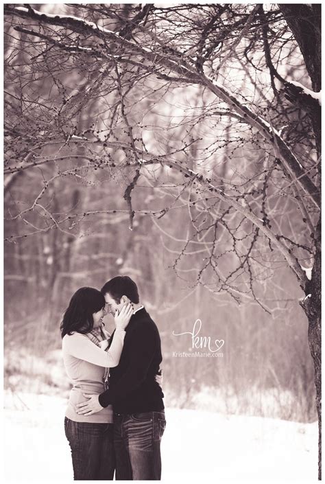 Snow Filled Winter Engagement Photography In Indianapolis Engagement Photography Winter Winter