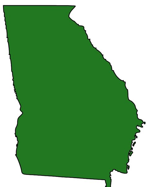 Georgia State Map Clipart Best Images
