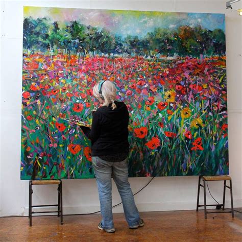Julie Dumbarton Fine Art Painter Flower Art Painting Abstract Art