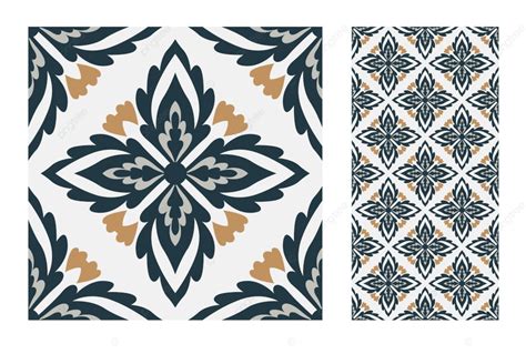 Seamless Tile Pattern Vector Png Images Vintage Tiles Patterns Antique