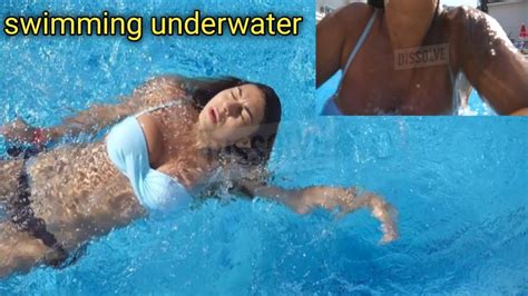 Swimming Underwater Carla Underwater Swimming In A Private Pool Youtube