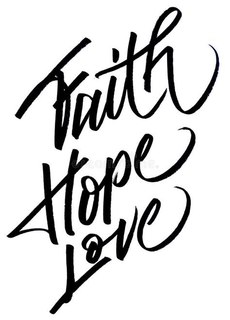 Faith Hope Love Stock Illustration Illustration Of Leaf 169940852