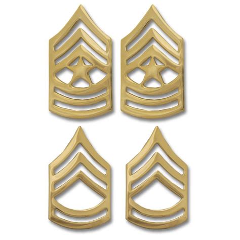 Militaria Us Army Private First Class Pfc Shiny Gold Rank Insignia