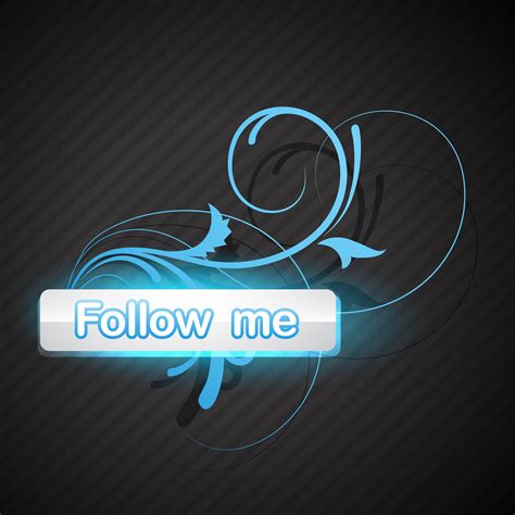 Follow Me Button 221339 Vector Art At Vecteezy