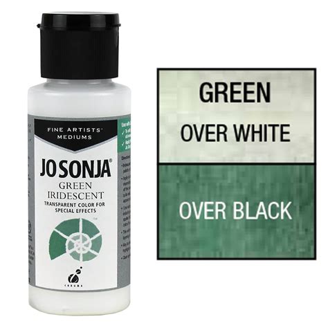 Jo Sonja Specialty Acrylic Iridescent Green 2oz Bottle Jerrys