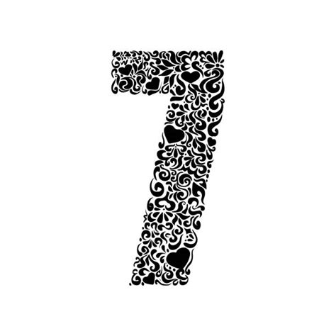 Number 7 Stencil Stock Photos Pictures And Royalty Free Images Istock