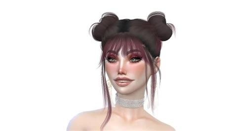 Space Buns With Bangs Cc Sims 4