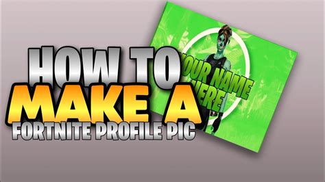 How To Make A Fortnite Profile Picture On Ios And Android Youtube