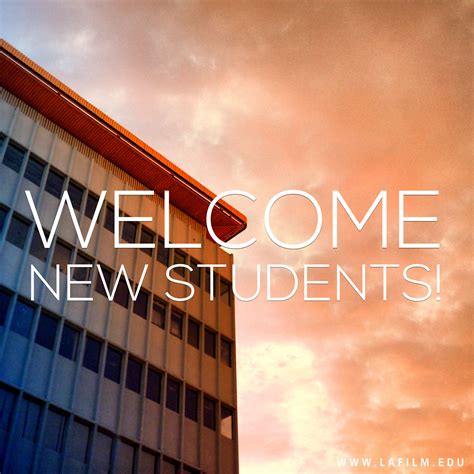 Welcome, New Students!