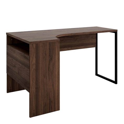 Function Plus Corner Desk 2 Drawers In Walnut Home Supplier