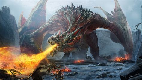 The Elder Scrolls V Skyrim Dragons Game Wallpaper