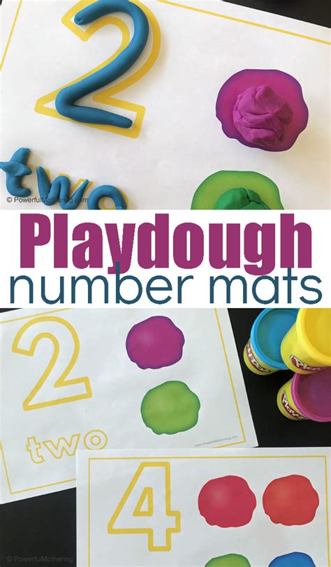 Playdough Number Mats Free Printables Printable Templates