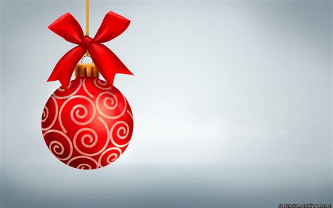 Simple Red Christmas Ornament Wallpaper