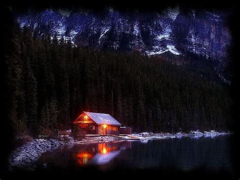 Winter Cabin Wallpapers Wallpaper Cave