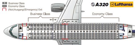 Схема салона Airbus A320 200 Lufthansa