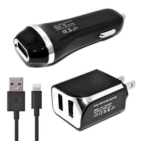 3 In 1 Charging Kit For Apple Iphone 5 16gb With Wall Charger Car