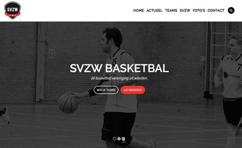 An Image Of A Basketball Website Homepage