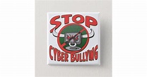 Stop Cyber-Bullying Anti Cyberbully Gear 2 Inch Square Button | Zazzle.ca