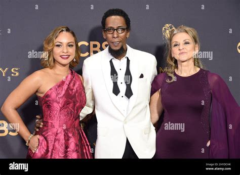 Jasmine Cephas Jones Ron Cephas Jones And Kim Lesley Arriving At The 69th Emmy Awards Held At