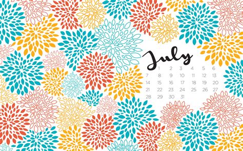 July Calendar Desktop Background Printable Calendar 2023