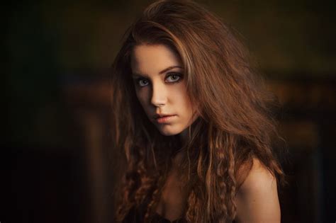 Hd Wallpaper Ksenia Kokoreva Portrait Women Face Maxim Maximov Long Hair