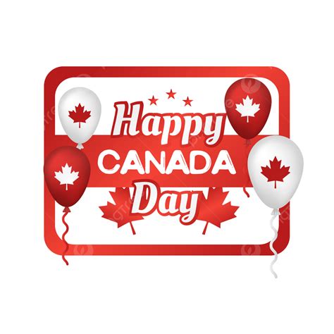 Happy Canada Day Vector Art Png Happy Canada Day With Frame Design
