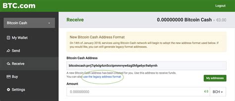 Here are some examples of bitcoin addresses Bitcoin Cash CashAddr format in your BTC.com Wallet