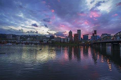 Portland City Oregon Sunset Pentax User Photo Gallery