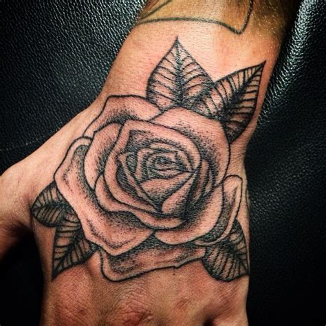 Rose Hand Hand Tattoos For Guys Tattoos For Guys Hand Tattoos