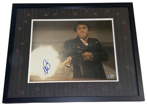 Al Pacino Scarface Tony Montana Framed Signed 11x14 Photo Autograph