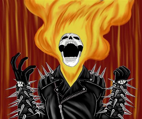 Ghost Rider Drawings In Color