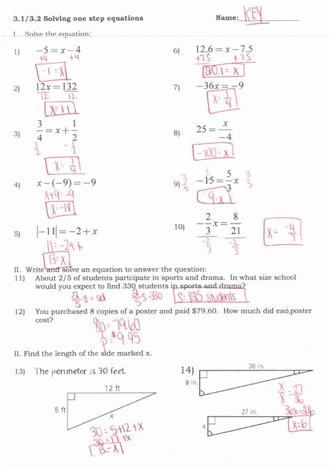 Literal Equations Worksheet With Answers