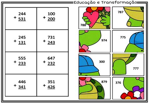 Quebra Cabe A Da Adi O E Subtra O Atividades Escolares