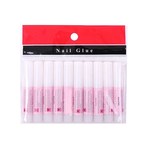 10pcs 2g Nail Glue Strong Adhesive Acrylic False Nail Tips Rhinestone