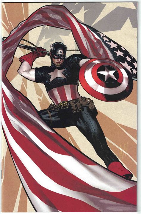 Captain America 1 1500 Adam Hughes Virgin Art Variant Marvel 2018 Vf
