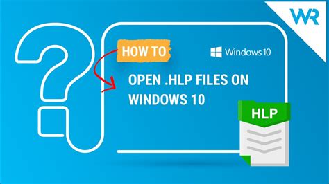 How To Open Hlp Files On Windows 10 Youtube