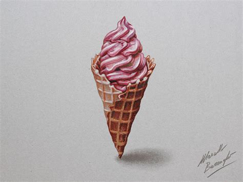 Ice Cream Beautiful Image Drawing Drawing Skill