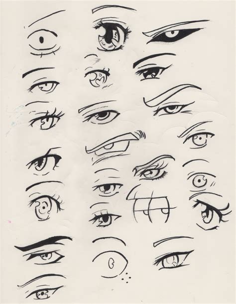 Anime Eye Styles By Luckyryo On Deviantart