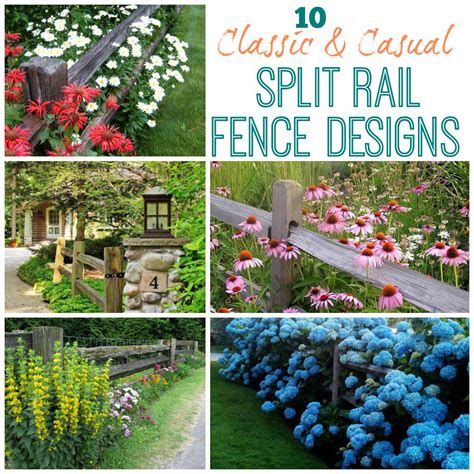 A split rail fence can provide a beautiful and casual accent along the borders of properties and yards. Housie Inspiration: Classic & Casual Split Rail Fences ...