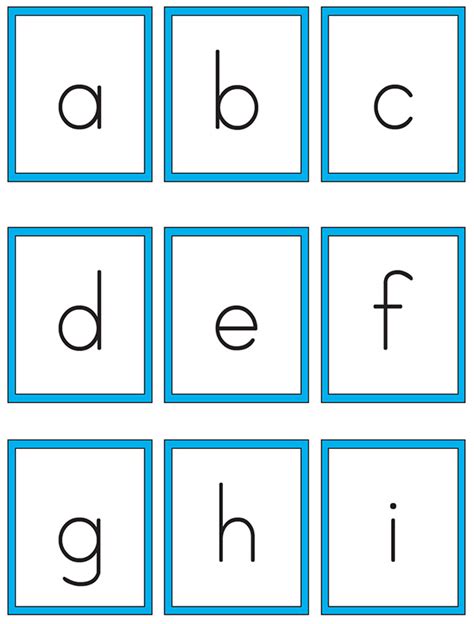 Printable Alphabet Letter Cards