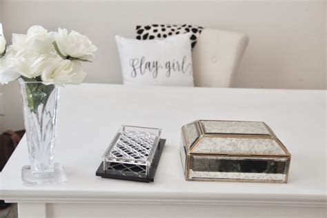 White And Gold Home Office Preview Malia Lynn Blog