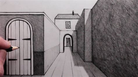 How To Draw Backgrounds For Beginners Using 1 Point Perspective